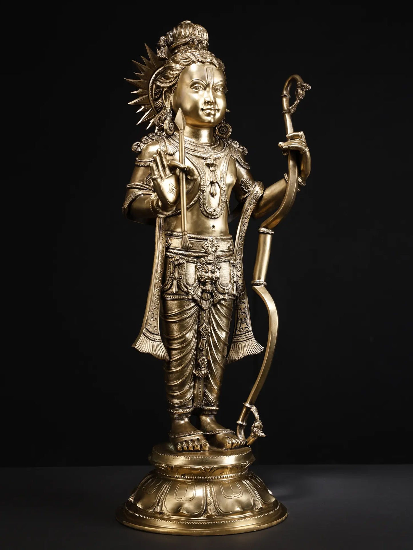 27" The Nearly Perfect Ram Lalla Bronze Statue | Pachaloha Bronze Sculpture | Handmade Statue for Temple