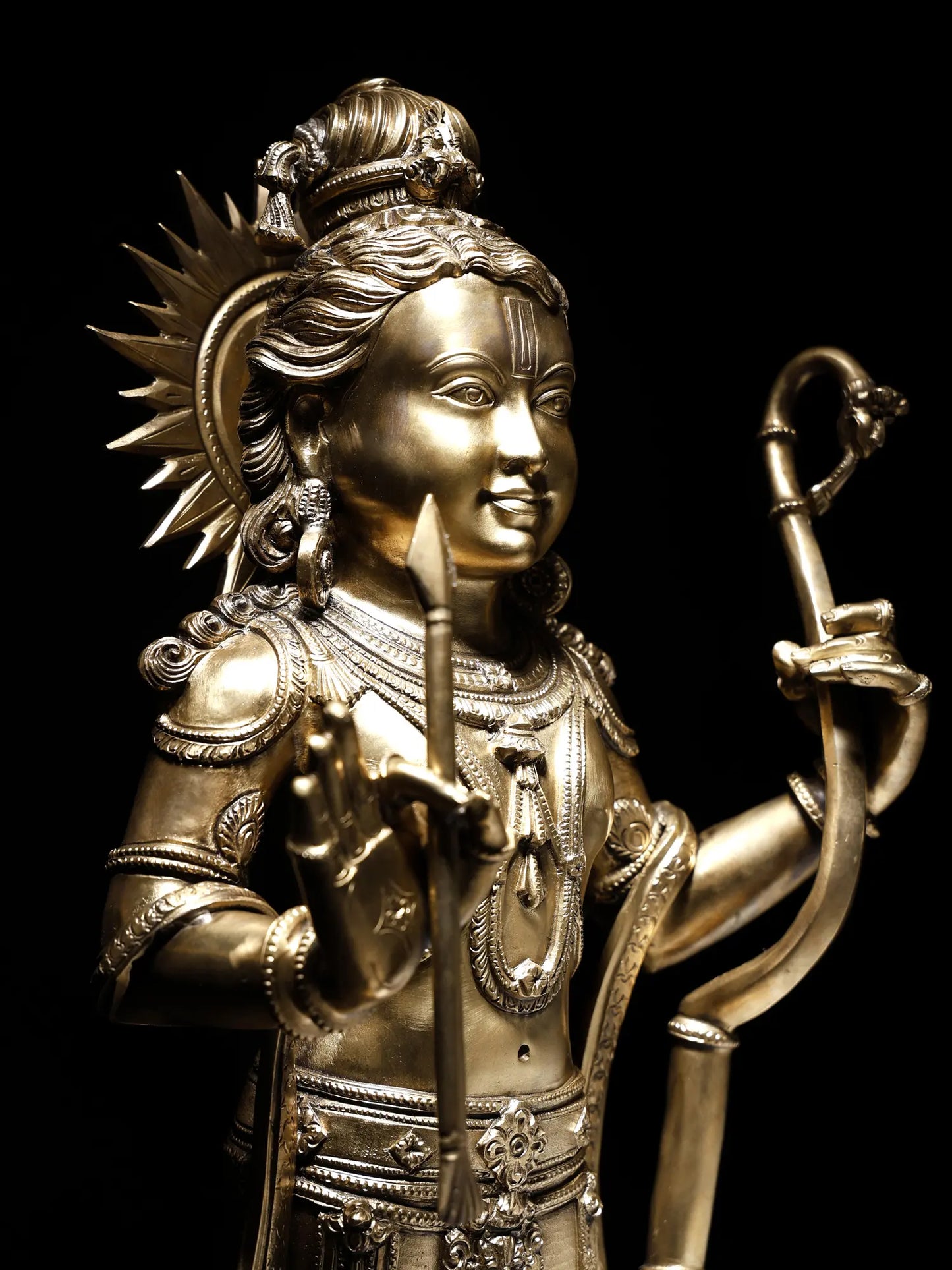 27" The Nearly Perfect Ram Lalla Bronze Statue | Pachaloha Bronze Sculpture | Handmade Statue for Temple