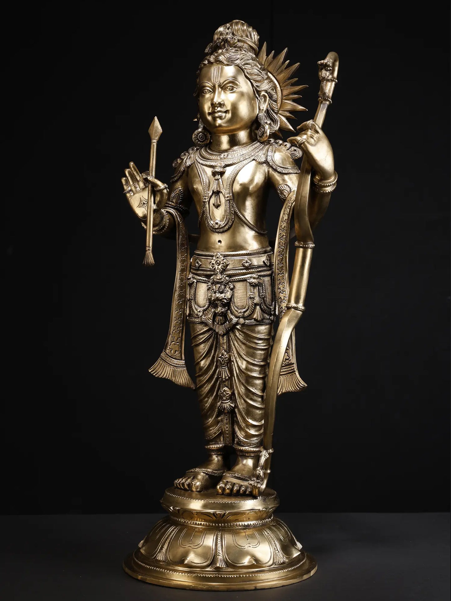 27" The Nearly Perfect Ram Lalla Bronze Statue | Pachaloha Bronze Sculpture | Handmade Statue for Temple
