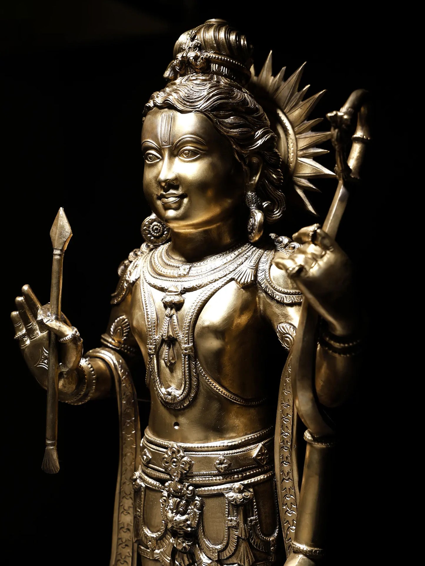 27" The Nearly Perfect Ram Lalla Bronze Statue | Pachaloha Bronze Sculpture | Handmade Statue for Temple