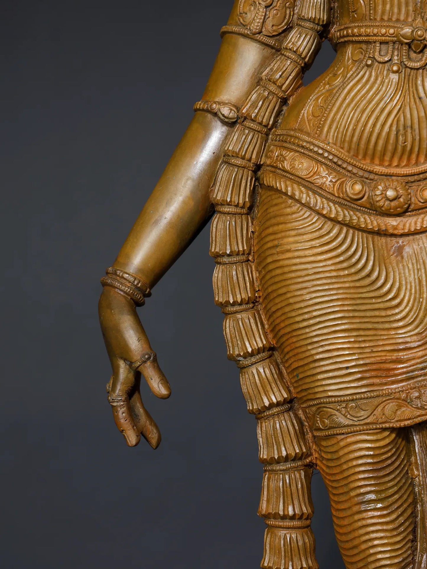24" Superfine Statue of Goddess Andal | Panchaloha Bronze Sculpture | Handmade Statue