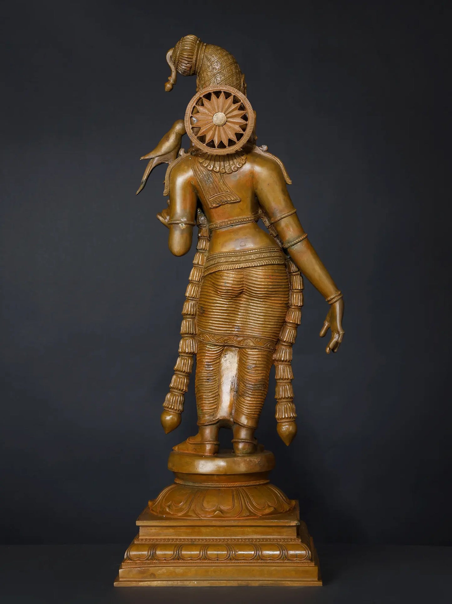 24" Superfine Statue of Goddess Andal | Panchaloha Bronze Sculpture | Handmade Statue
