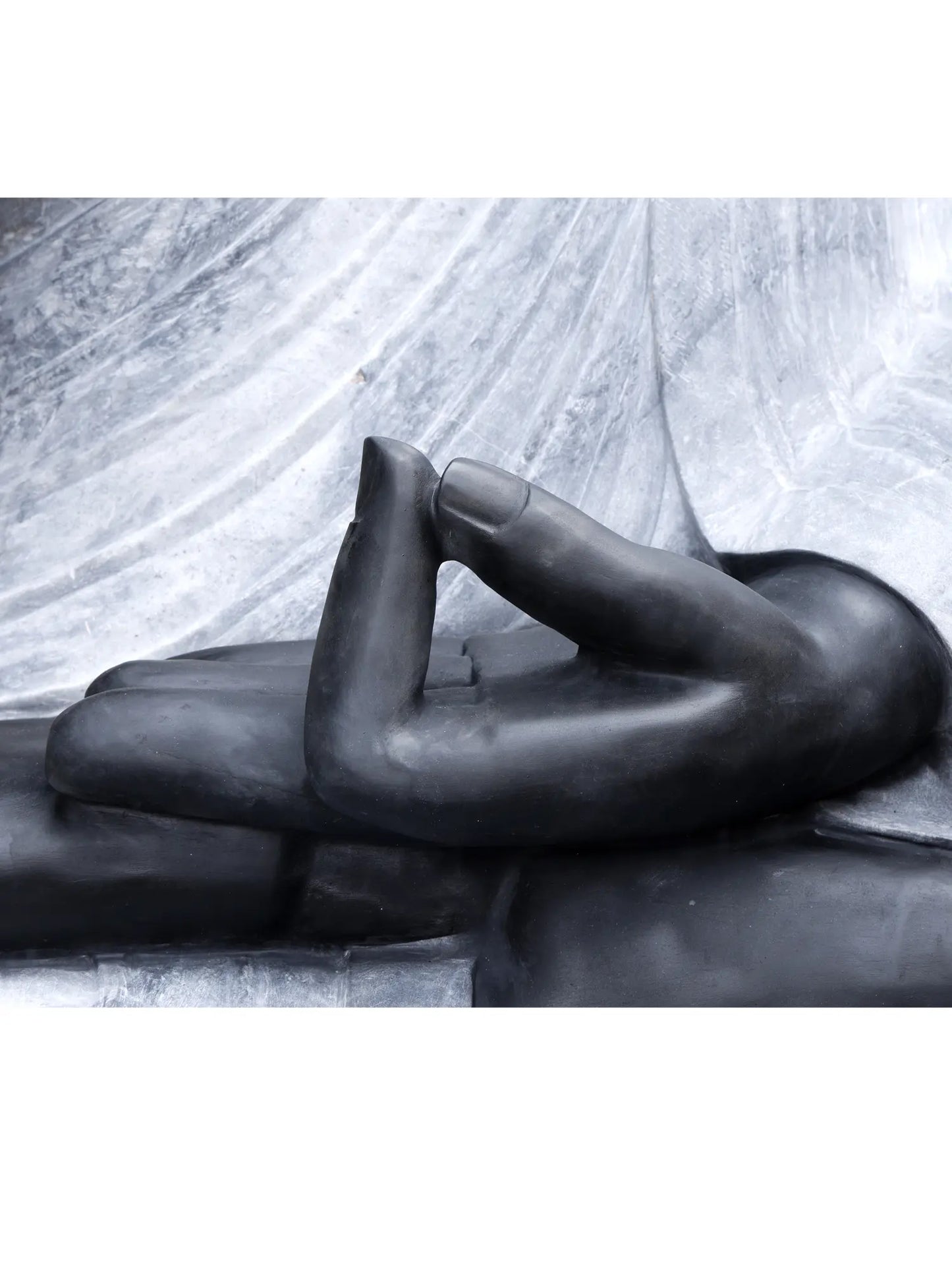 108" Super Large Lord Buddha Preaching His Dharma | Black Marble Sculpture for Temple | Shipped by Sea Overseas