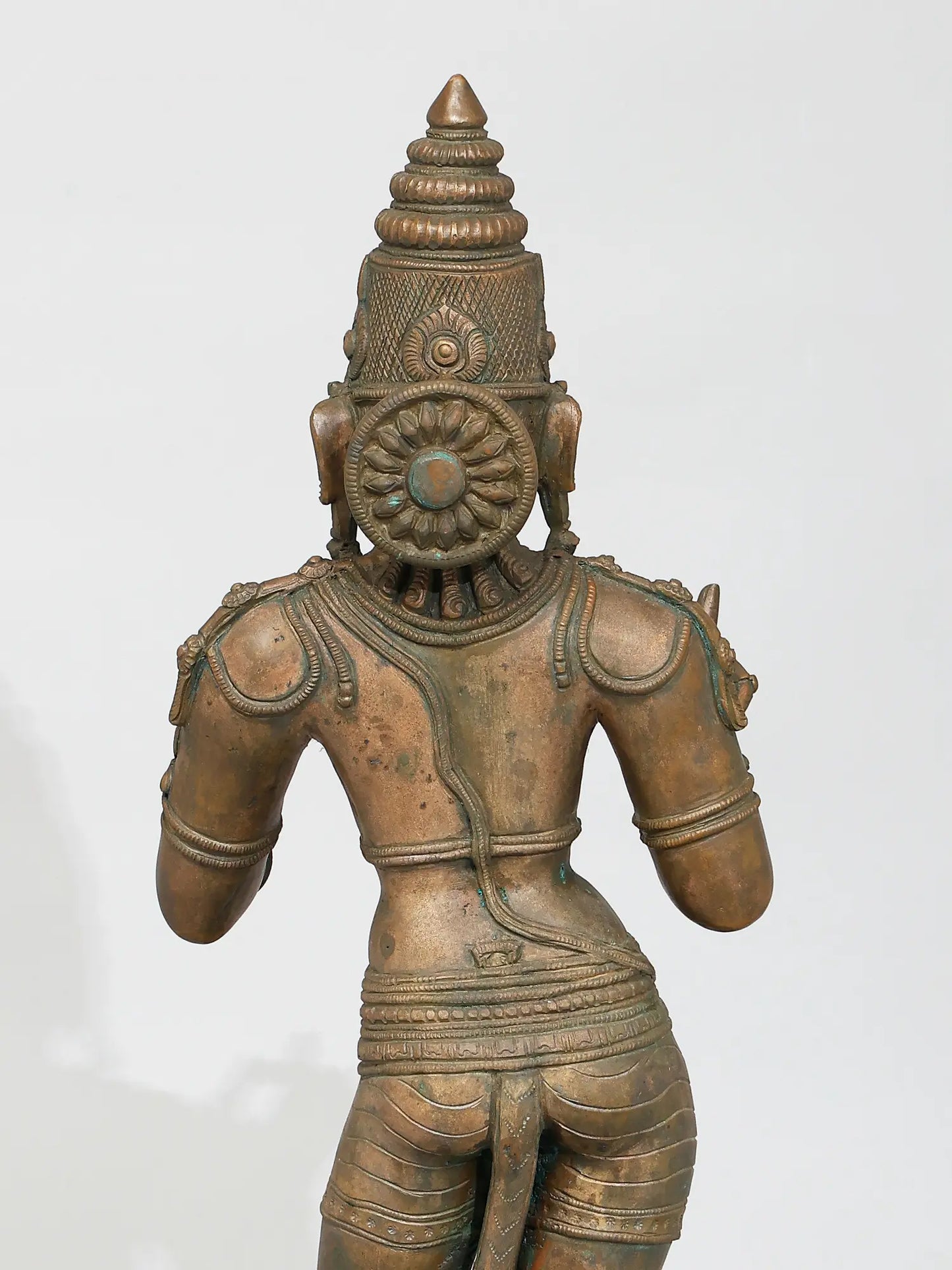 24" Lord Hanuman Standing On Lotus (Lost-Wax) | Madhuchista Vidhana | Panchaloha Bronze from Swamimalai