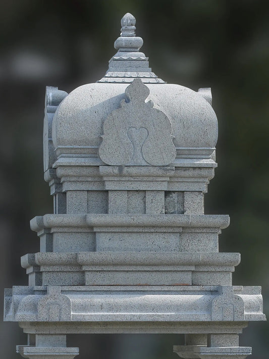 145" Large Sized Granite Stone Mandapam with Pillers | Hand Carved Mandapam