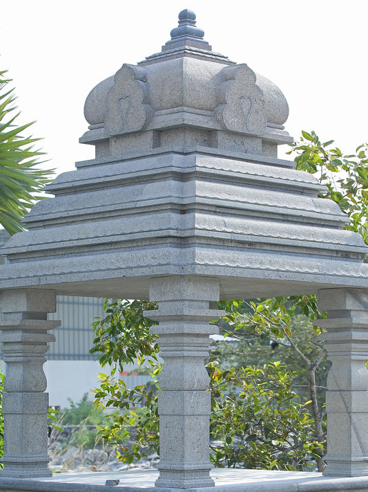 135" Vijaya Vittala Temple Hampi | Hand Carved Granite Stone Statue | Temple Statue for Garden