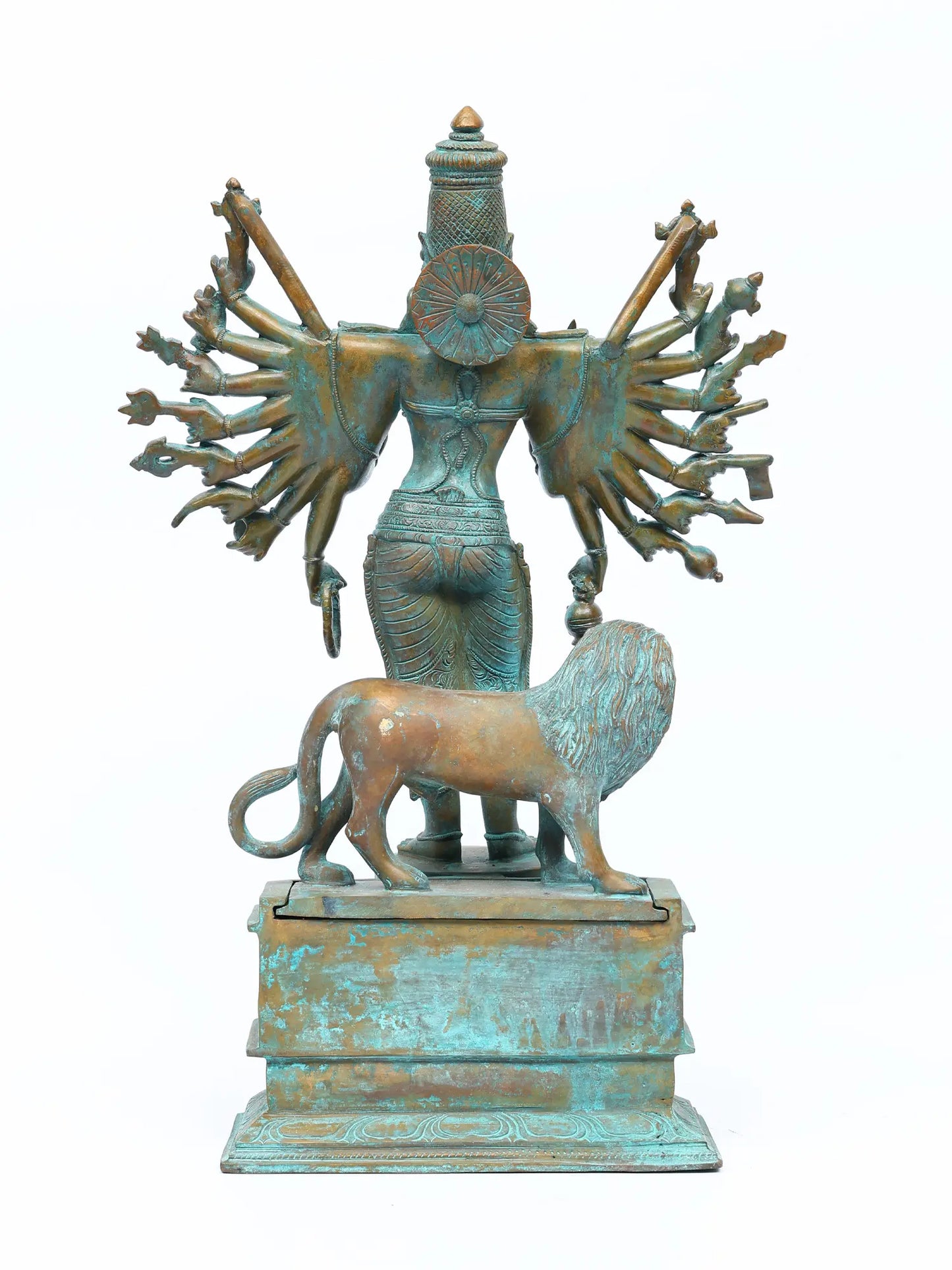 19" Eighteen Armed Standing Goddess Durga
