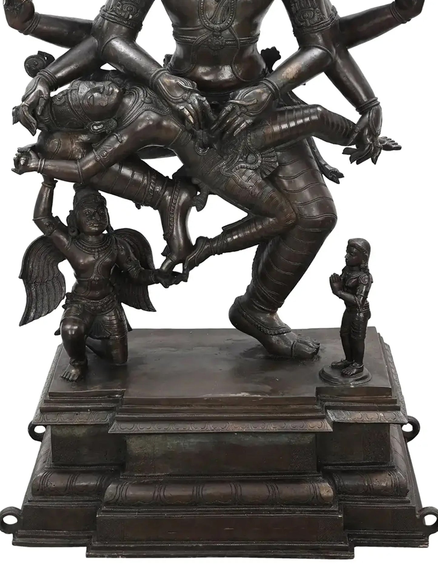 49" Superfine Large Statue of Narasimha Killing the Demon Hiranyakashipu