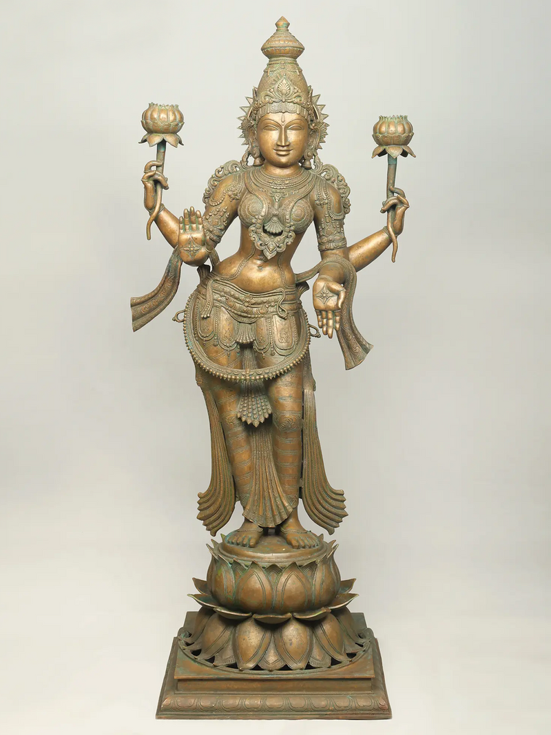 Goddess Lakshmi Bronze Statues