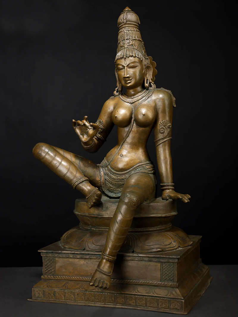 Goddess Parvati Bronze Statues