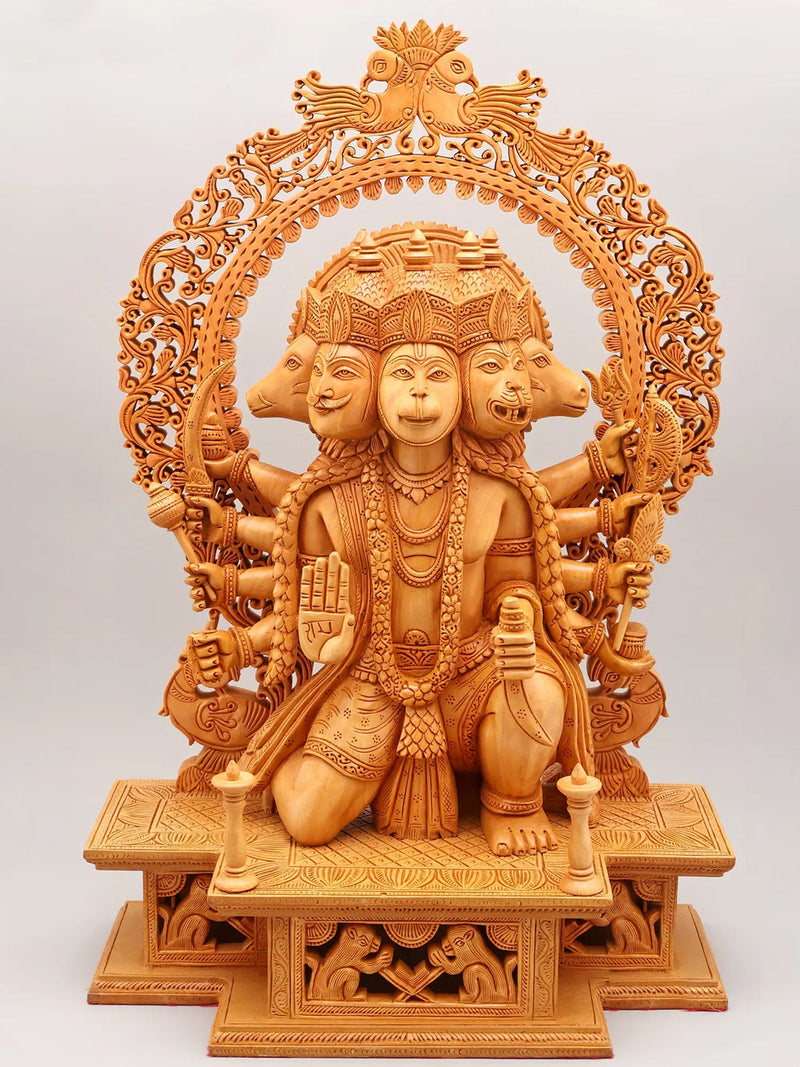Hanuman Wood Statues