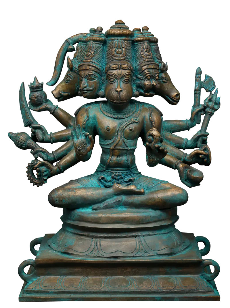 Bronze statue of Panchmukhi Hanuman