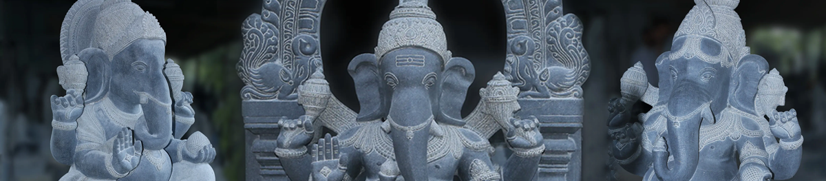 Ganesha Stone Statues