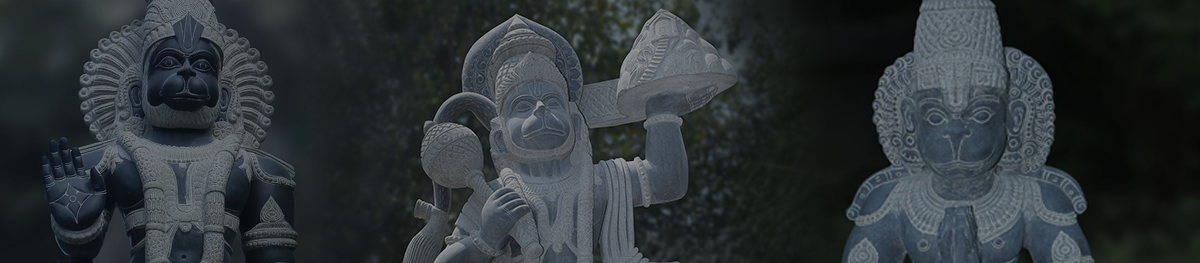 Hanuman Stone Statues