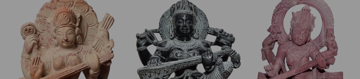 Goddess Saraswati Stone Statues
