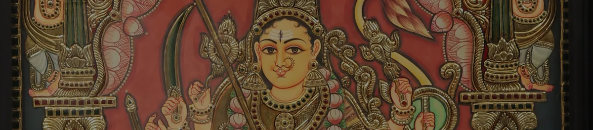 Goddess Durga Tanjore Paintings