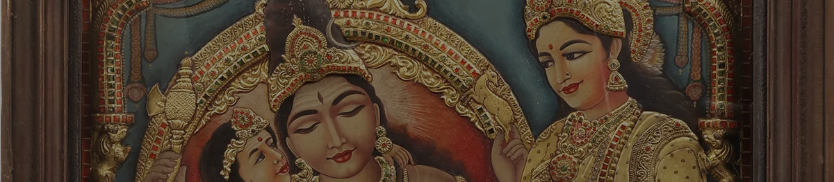 Goddess Parvati Tanjore Paintings