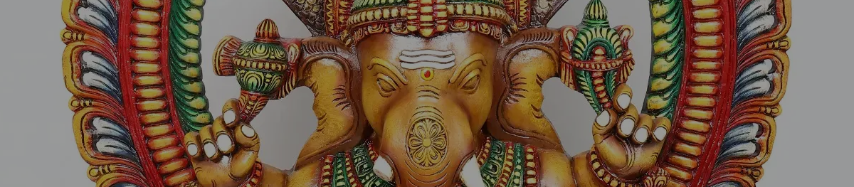 Ganesha Wood Statues