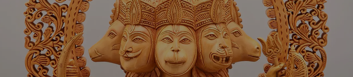 Hanuman Wood Statues
