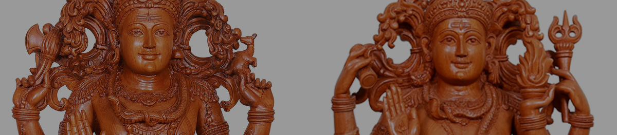 Shiva Wood Statues