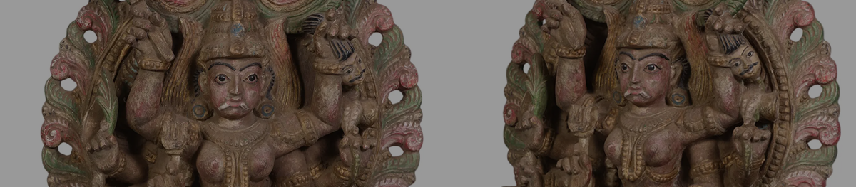 Goddess Kali Wood Statues