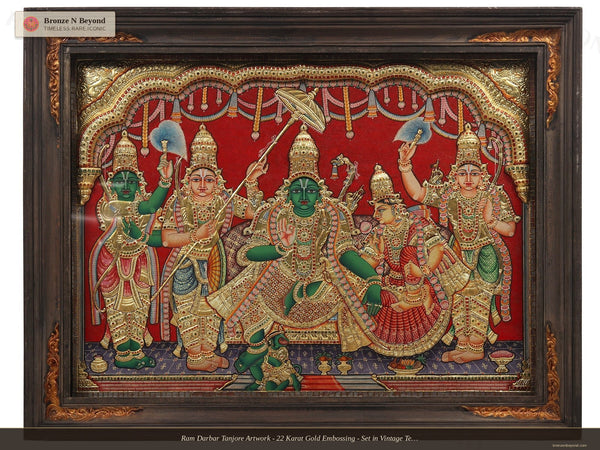Shri Ram Darbar Tanjore Painting