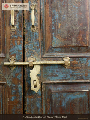 Traditional Indian Door with Structured Frame Detail