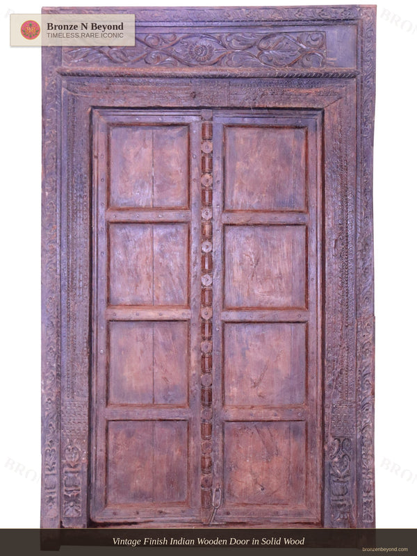 Large Vintage Style Indian Wooden Door