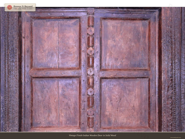 Vintage Finish Indian Wooden Door in Solid Wood