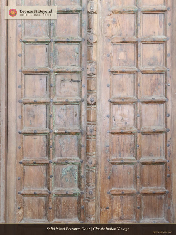 Solid Wood Entrance Door | Classic Indian Vintage