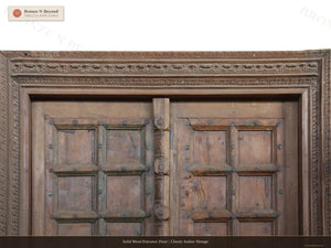 Solid Wood Entrance Door | Classic Indian Vintage