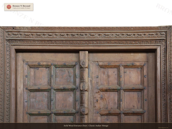 Solid Wood Entrance Door | Classic Indian Vintage