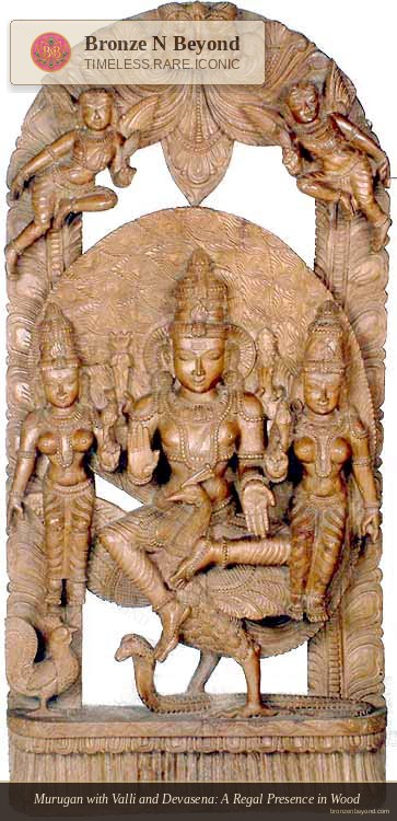 Murugan with Valli and Devasena
