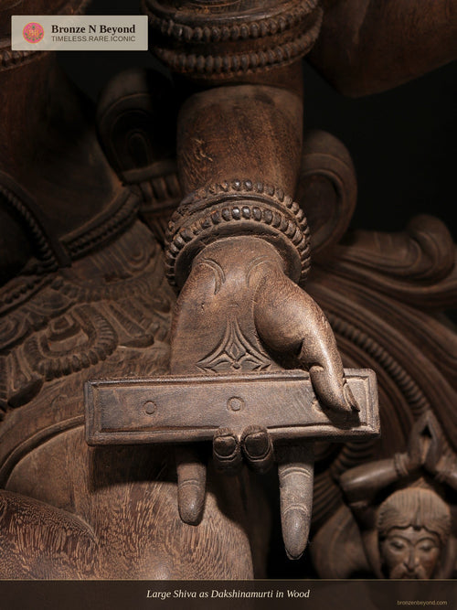 Large Shiva as Dakshinamurti in Wood
