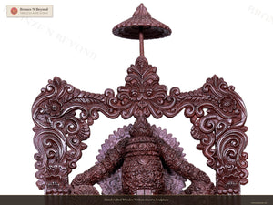 Handcrafted Wooden Venkateshwara Sculpture