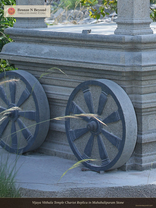 Vijaya Vitthala Temple Chariot Replica in Mahabalipuram Stone