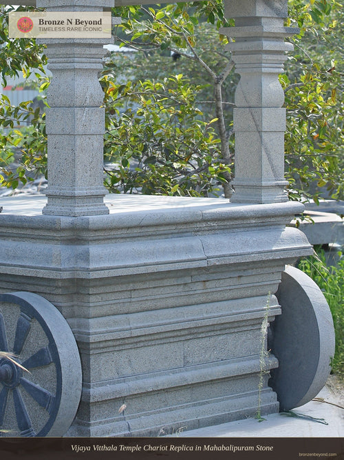 Vijaya Vitthala Temple Chariot Replica in Mahabalipuram Stone