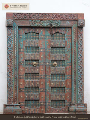 Large Traditional Designer Wooden Door