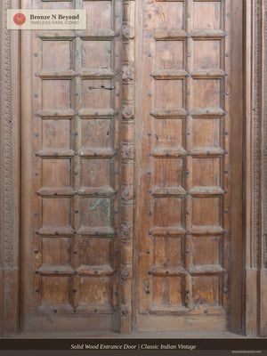 Solid Wood Entrance Door | Classic Indian Vintage