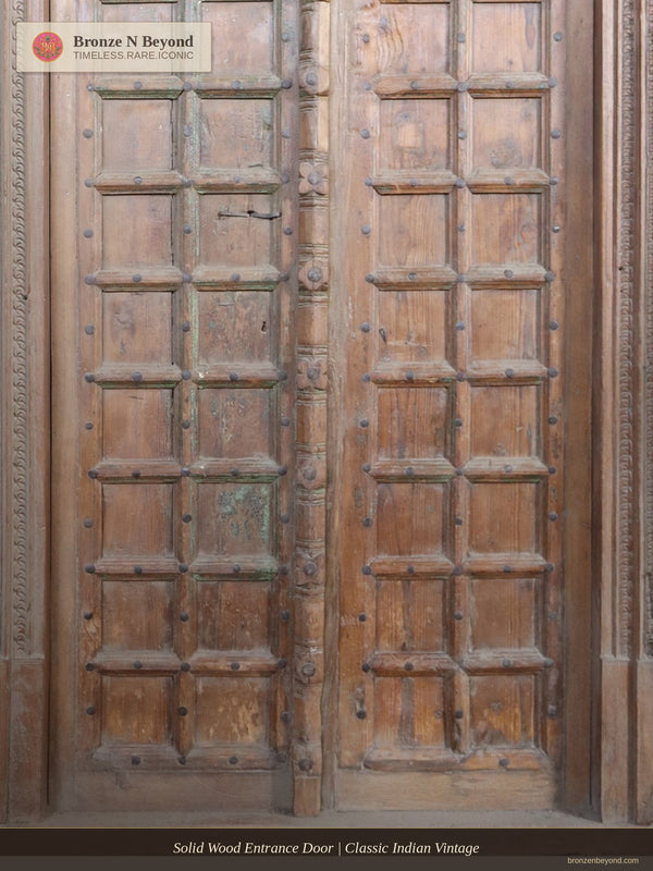 Solid Wood Entrance Door | Classic Indian Vintage