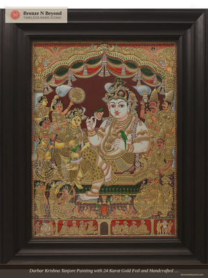 Darbar Krishna Tanjore Painting