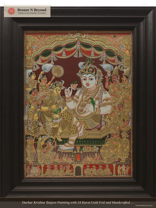 Darbar Krishna Tanjore Painting