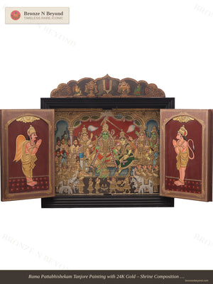Rama Pattabhishekam Tanjore Painting