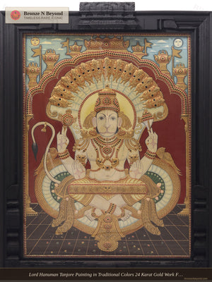 Lord Hanuman Tanjore Painting