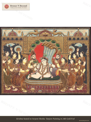 Krishna Seated on Serpent Shesha