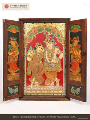 Tanjore Painting of Krishna and Radha