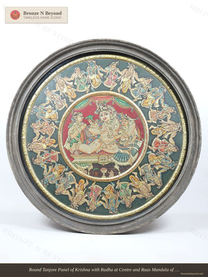 Krishna Raas Lila Tanjore Painting