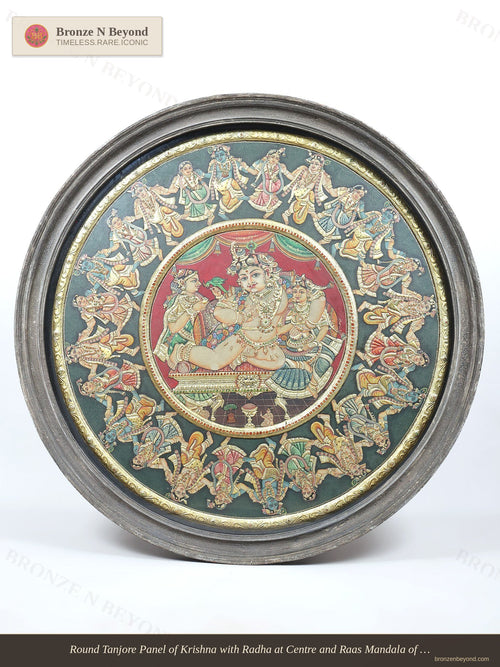 Krishna Raas Lila Tanjore Painting