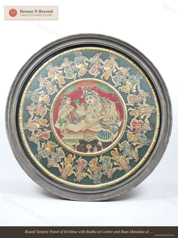Krishna Raas Lila Tanjore Painting