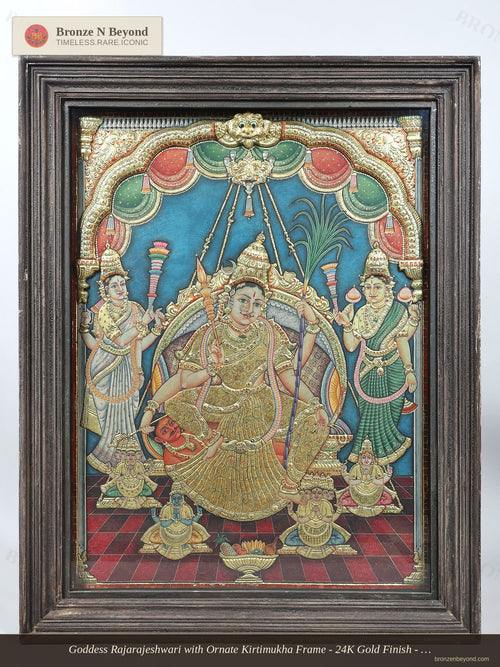 Rajarajeshwari (Tripura Sundari) Tanjore Painting